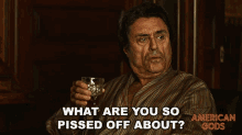 What Are You So Pissed Off About Ian Mcshane GIF - What Are You So Pissed Off About Ian Mcshane Mr Wednesday GIFs