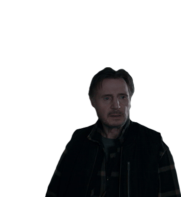 Oh No Liam Neeson Sticker - Oh No Liam Neeson The Ice Road Stickers
