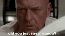 Did You Say Miranda GIF - Did You Say Miranda Hank GIFs