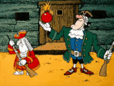 a cartoon drawing of a man holding a bomb
