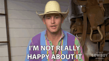 Im Not Really Happy About It Cody Brewer GIF - Im Not Really Happy About It Cody Brewer Ultimate Cowboy Showdown GIFs
