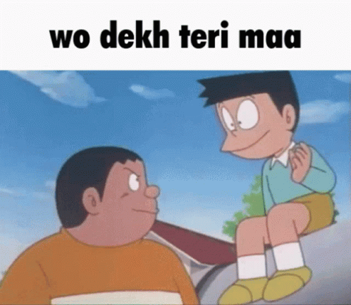 Wo Dekh Teri Ma Wo Dekh Teri Ma Doraemon GIF - Wo Dekh Teri Ma Wo Dekh Teri  Ma Doraemon - Discover & Share GIFs