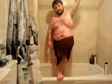 fat guy bathroom fail sexual slip