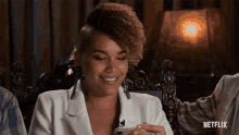 Laughing Emmy Raver Lampman GIF - Laughing Emmy Raver Lampman The Umbrella Academy GIFs