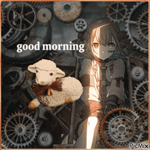 Good Morning Kohane Azusawa GIF - Good Morning Kohane Azusawa Sheep GIFs