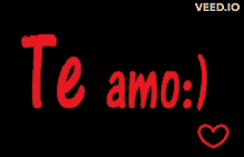 a black background with te amo written in pink