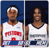 Detroit Pistons (50) Vs. Memphis Grizzlies (65) Half-time Break GIF - Nba Basketball Nba 2021 GIFs