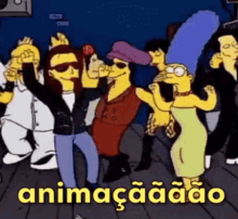 Eu Quero Ver Animação / Se Anima / Simpsons / Marge GIF - Simpsons Excitement Dance GIFs