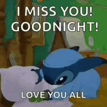 Stitch Good Night GIF - Stitch Good Night I Miss You GIFs