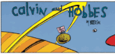 a comic book cover for calvin and hobbes by waterson