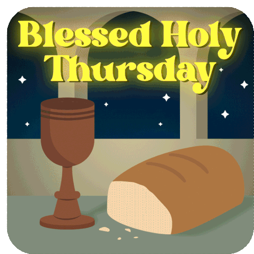 Maundy Thursday Holy Thursday Sticker - Maundy Thursday Holy Thursday Blessed Holy Thursday Stickers