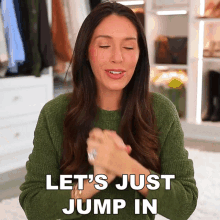 Lets Just Jump In Shea Whitney GIF - Lets Just Jump In Shea Whitney Lets Dive In GIFs