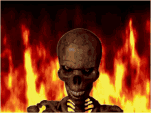 Skelet In Fire GIF - Skelet In Fire GIFs
