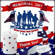 Happy Memorial Day Thank You GIF - Happy Memorial Day Thank You GIFs