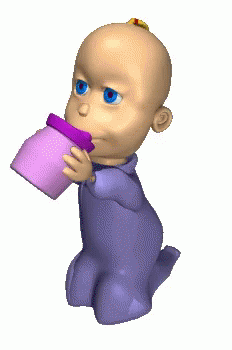 Baby Cartoon Baby GIF - Baby Cartoon Baby Drinking Milk - Discover & Share  GIFs