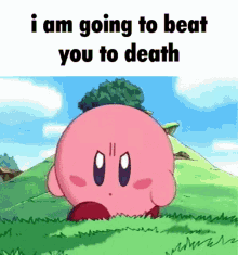 Kirby I Am Going To Beat You To Death GIF - Kirby I Am Going To Beat You To Death Menacing GIFs
