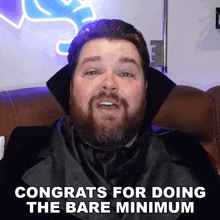 Congrats For Doing The Bare Minimum Brian Hull GIF - Congrats For Doing The Bare Minimum Brian Hull Congratulations On Completing The Bare Minimum GIFs