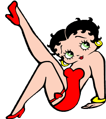 Betty Boop Betty Boop Red Dress Sticker - Betty Boop Betty Boop Red Dress Cute Betty Boop Stickers