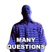 Many Questions Dmx Sticker - Many Questions Dmx Earl Simmons Stickers
