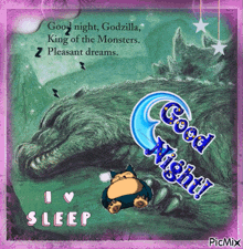 Godzilla Sleep GIF - Godzilla Sleep King Of Monsters GIFs