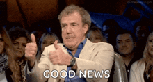 Jeremy Clarkson Thumbs Up GIF - Jeremy Clarkson Thumbs Up Good Job GIFs