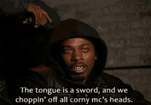 the tongue is a sword