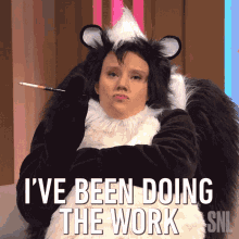 Ive Been Doing The Work Pepe Le Pew GIF - Ive Been Doing The Work Pepe Le Pew Kate Mc Kinnon GIFs