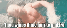 Whip Thine Hair GIF - Thor Avengers Age Of Ultron GIFs