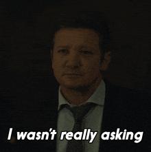 I Wasnt Really Asking Mike Mclusky GIF - I Wasnt Really Asking Mike Mclusky Mayor Of Kingstown GIFs