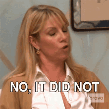 No It Did Not Real Housewives Of New York GIF - No It Did Not Real Housewives Of New York No It Didnt GIFs