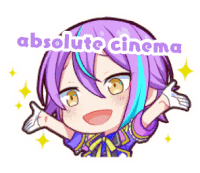 Absolute Cinema Rui Kamishiro Sticker