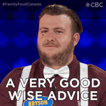 A Very Good Wise Advice Bryson GIF - A Very Good Wise Advice Bryson Family Feud Canada GIFs