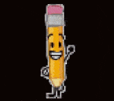 a pixelated image of a person 's face is being destroyed