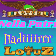 a logo for nella putri hadiiiirrr lopuz