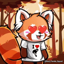 Red Panda Love GIF - Red Panda Love Heart GIFs