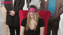 Surprise Blind Folded GIF - Surprise Blind Folded Laughing GIFs