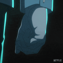 a close up of a person 's hand with netflix written on the bottom right