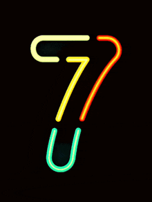 Number 7 GIF - Number 7 Neon GIFs