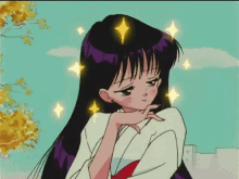 Rei Hino Blush GIF - Rei Hino Blush Sailor Mars GIFs