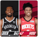 Brooklyn Nets (64) Vs. Houston Rockets (47) Half-time Break GIF
