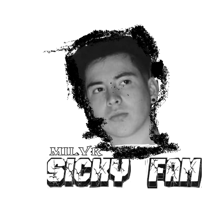 Milvr Sicky Fam Sticker - Milvr Sicky Fam Serious Face Stickers