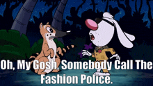 Brandy And Mr Whiskers Fashion Police GIF