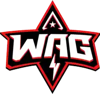 a logo that says wag with a lightning bolt