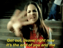 Get Out, Leave Right Now, It'S The End Of You And Me - Jojo GIF - Leave Get Out End GIFs