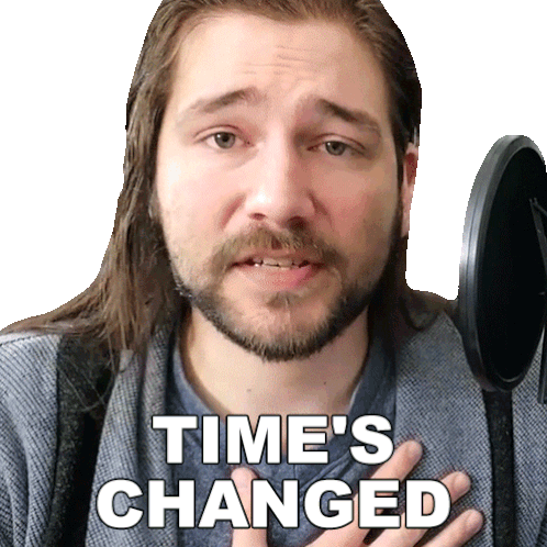 Time'S Changed Michael Kupris Sticker - Time'S Changed Michael Kupris Become The Knight Stickers