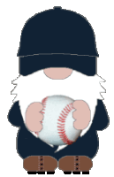 Gnome Baseball Sticker - Gnome Baseball Game Stickers