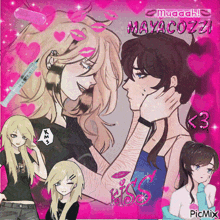 mayacozz is the name of the girl in this collage