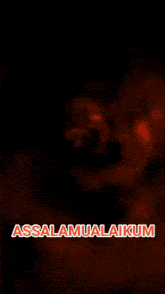 a man in a military uniform with the words assalamualaikum written below him