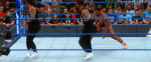 The Usos Superkick GIF - The Usos Superkick Jimmy Jey GIFs