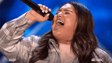 Singing Kristen Cruz GIF - Singing Kristen Cruz American'S Got Talent GIFs